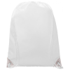 View Image 2 of 5 of Oriole Drawstring Bag - White - Printed