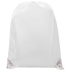 Additional Image 1 - a white plastic bag with red trim