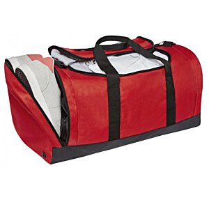 Additional Image 1 - a red and black duffel bag