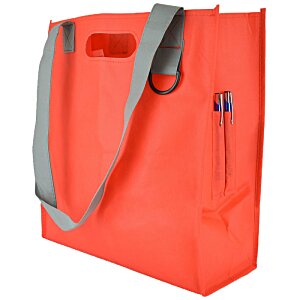 Additional Image 3 - a red bag with a grey strap
