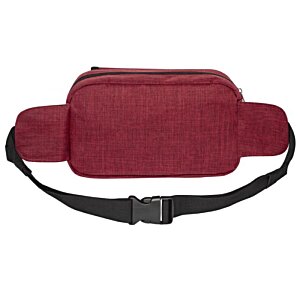Additional Image 1 - a red waist bag with a black strap