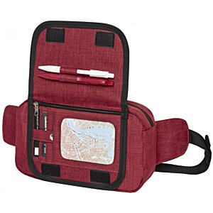 Additional Image 2 - a red bag with a black strap