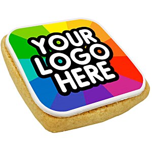 Additional Image 4 - a colorful square cookie with white text