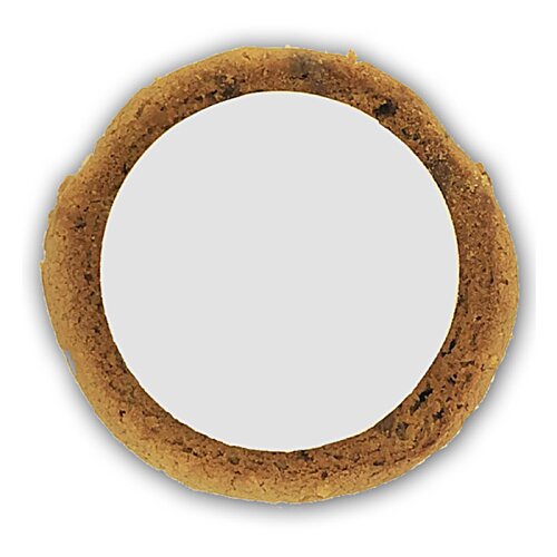 Additional Image 1 - a round white circle with a brown border
