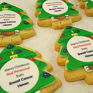 Additional Image 2 - a group of cookies with green and white designs