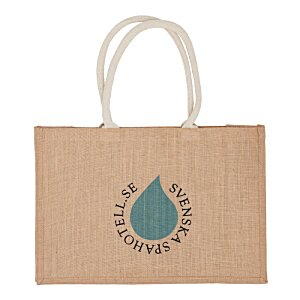 Additional Image 1 - a brown bag with a blue water drop on it