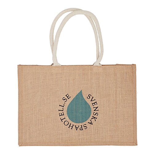 Additional Image 1 - a brown bag with a blue water drop on it