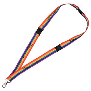 Additional Image 3 - a lanyard with a colorful strap