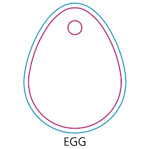 Additional Image 2 - a white egg with pink outline