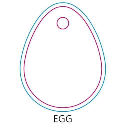 Additional Image 2 - a white egg with pink outline