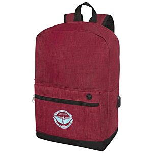 Additional Image 2 - a red backpack with a white logo