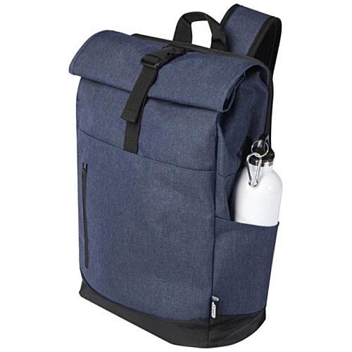 Additional Image 5 - a blue backpack with a white label
