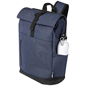 Additional Image 5 - a blue backpack with a white label