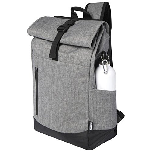 Additional Image 6 - a grey backpack with a black strap