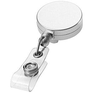 Additional Image 3 - a white badge holder with a white circle