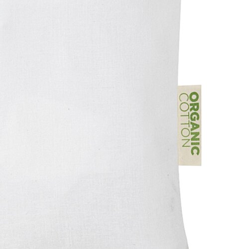 Additional Image 2 - a white pillow with green label