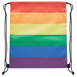 Additional Image 2 - a rainbow flag with black straps