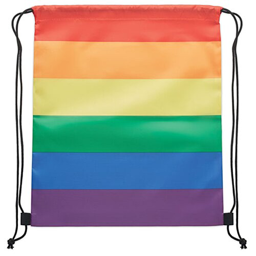 Additional Image 2 - a rainbow flag with black straps