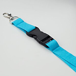 Additional Image 1 - a blue lanyard with a black strap