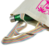 View Image 3 of 3 of Bowcast 6oz Cotton Shopper with Rainbow Handles - Printed