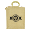 View Image 2 of 3 of Hughes Jute Lunch Bag - Printed