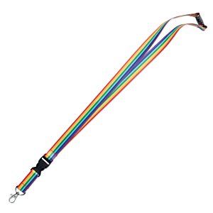 Additional Image 1 - a long colorful strap with a black tip