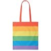 View Image 2 of 4 of Rainbow Cotton Tote Bag