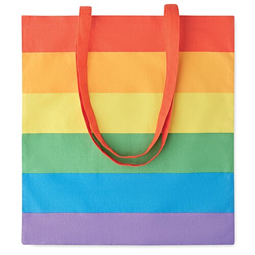 Additional Image 2 - a rainbow colored bag with a handle