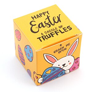 Additional Image 2 - a yellow cube with a cartoon rabbit and eggs