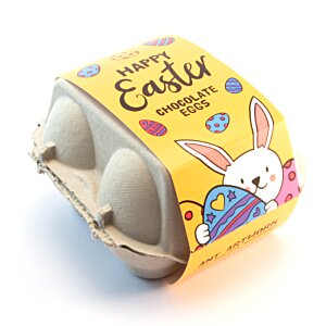 Additional Image 3 - a yellow egg carton with a bunny design
