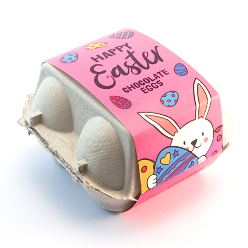 Additional Image 2 - a pink egg carton with a bunny design