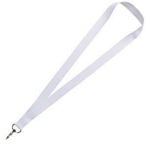 Additional Image 4 - a white lanyard with a metal clasp