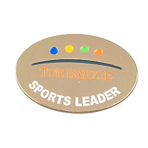 Additional Image 2 - a brown oval with colorful text