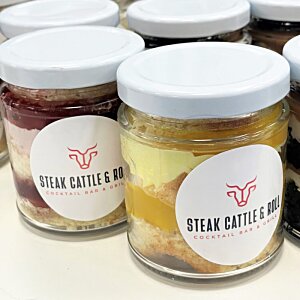 Additional Image 2 - a group of jars with white lids