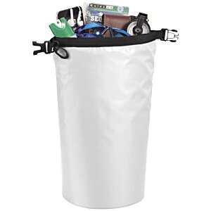 Additional Image 5 - a white trash can with a black handle