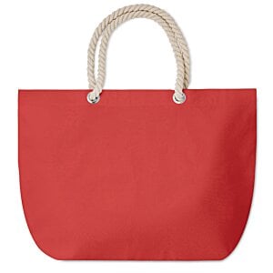 Additional Image 2 - a red bag with white handles