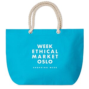 Additional Image 4 - a blue bag with white text