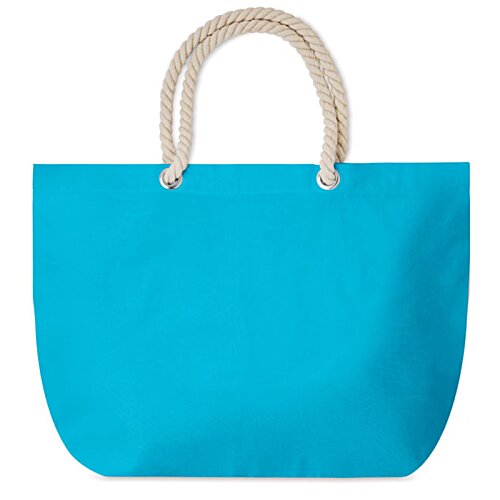 Additional Image 1 - a blue bag with a white handle
