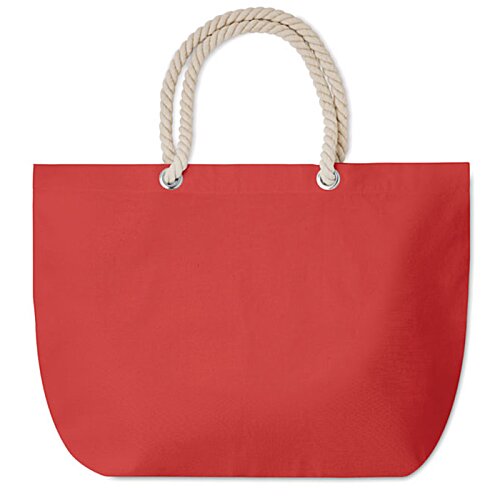 Additional Image 2 - a red bag with white handles
