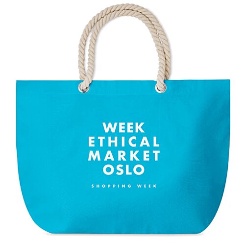 Additional Image 4 - a blue bag with white text