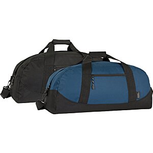 Additional Image 1 - a blue and black duffel bags