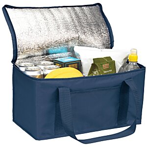 Additional Image 1 - a blue cooler bag with food inside