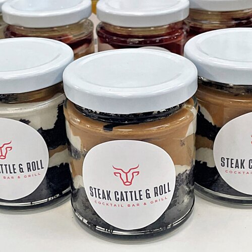 Additional Image 2 - a group of jars with white lids