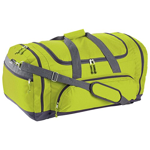 Additional Image 2 - a green duffel bag with straps