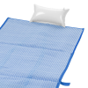 Additional Image 4 - a blue blanket with a white pillow on it