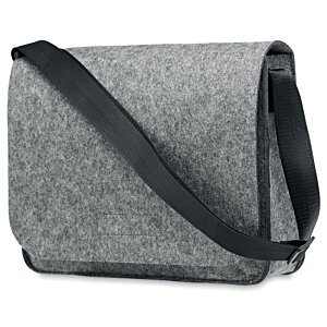 Additional Image 2 - a grey bag with a black strap