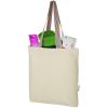 View Image 2 of 5 of 6oz Recycled Cotton Tote with Rainbow Handles