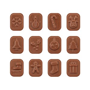 Additional Image 2 - a group of brown square objects