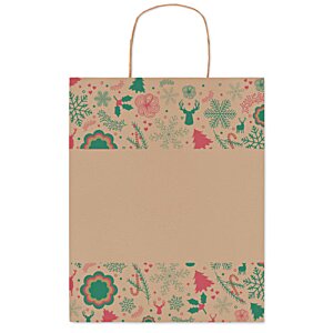 Additional Image 2 - a brown bag with a floral design