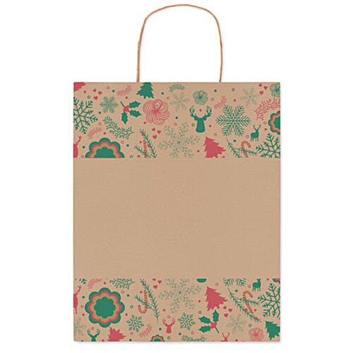 Additional Image 2 - a brown bag with a floral design